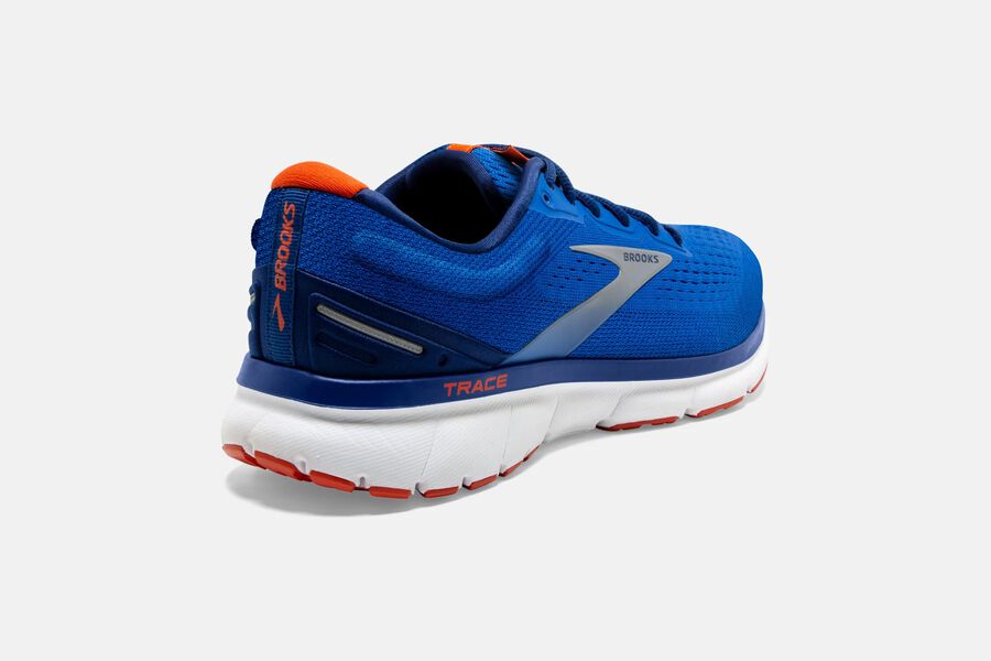 Brooks Running Shoes - Trace Road Mens - Blue - EQC-597234